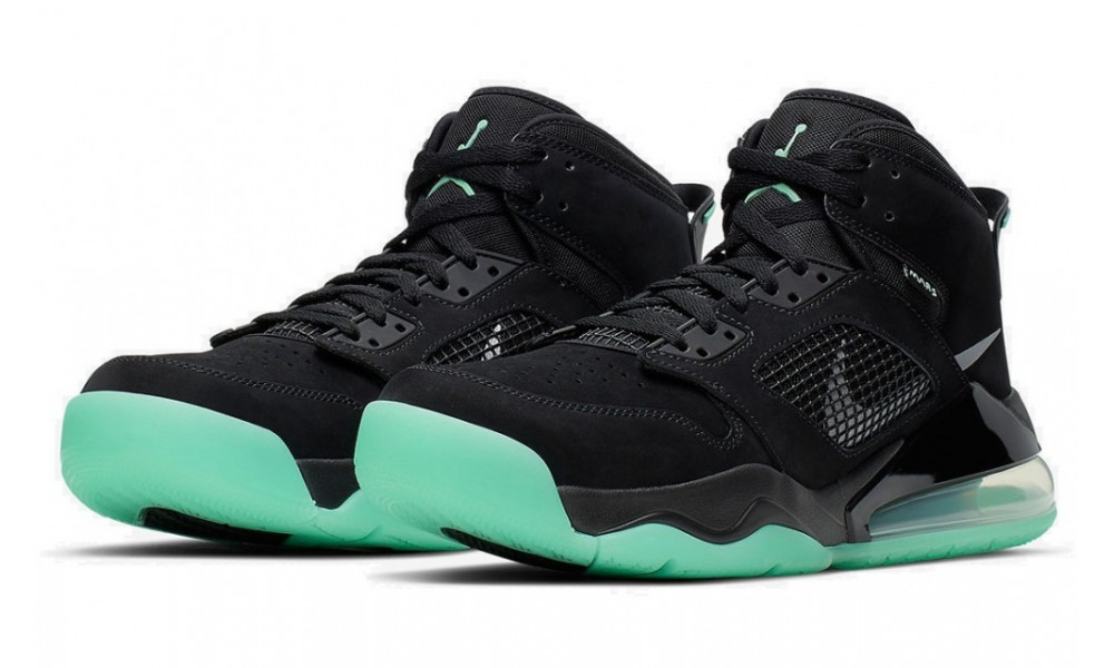 Nike air jordan mars 2025 270 black green glow